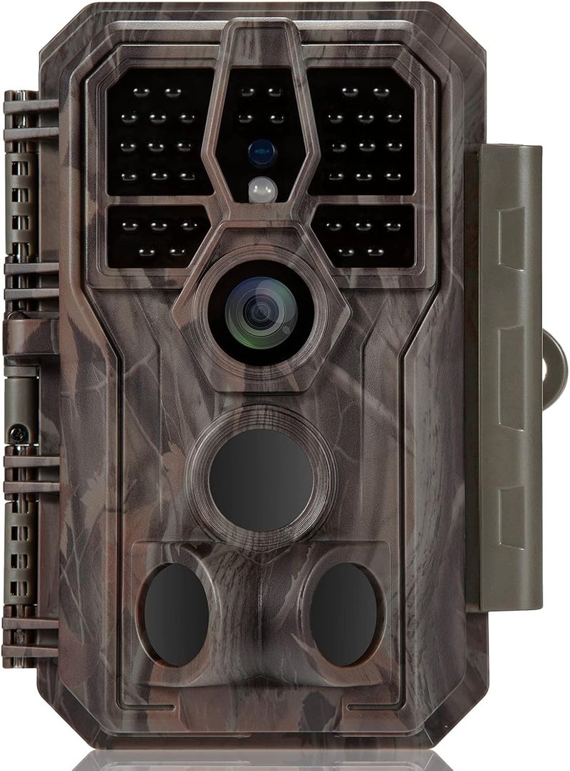 GardePro E5 Trail Camera (Non-Cellular, Non-WiFi), 48MP Photo & 1296P HD Video, 0.1s Trigger, 100ft No-Glow Night Vision, Motion Activated Wildlife Camera - Image 1